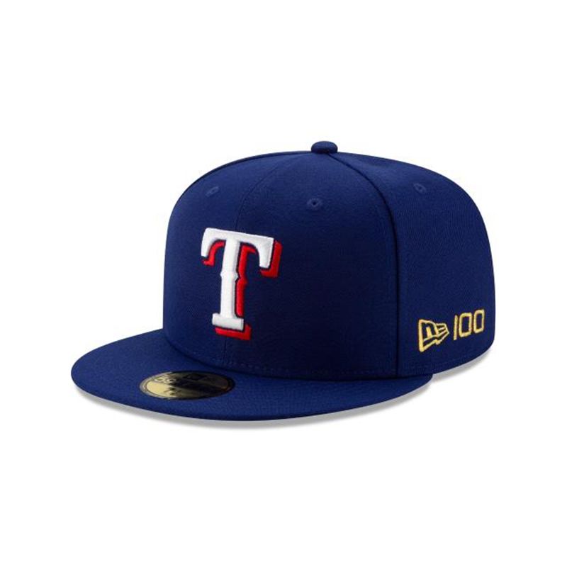 MLB Texas Rangers Team Color 59Fifty Fitted (WHJ5053) - Black New Era Caps